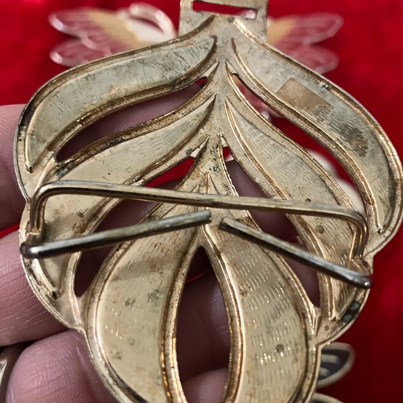 Lot of 3 Vintage Interlocking Belt Buckles Butterflies and Design - Picture 7 of 15